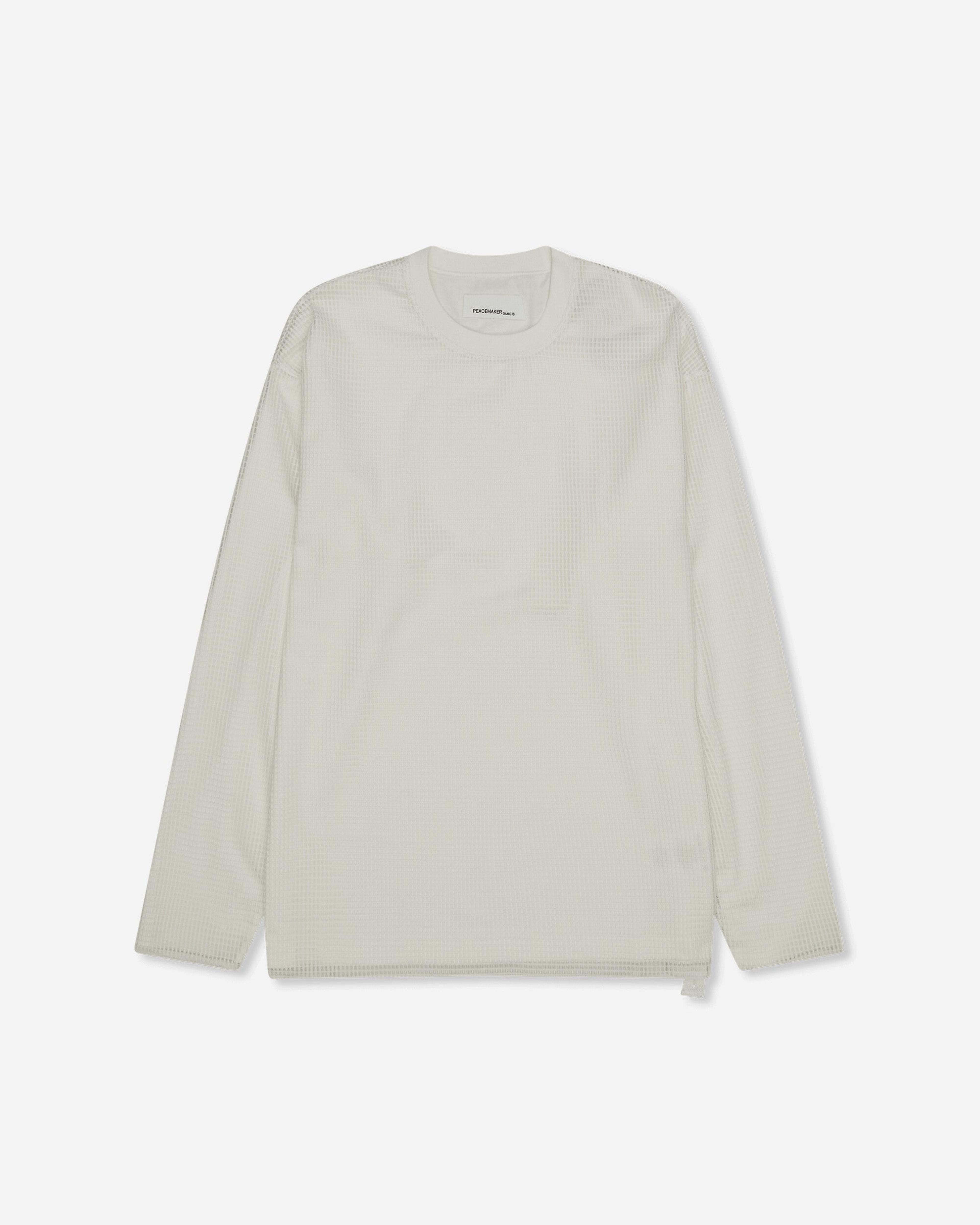 Men's Mesh Layer Longsleeve T-Shirt White