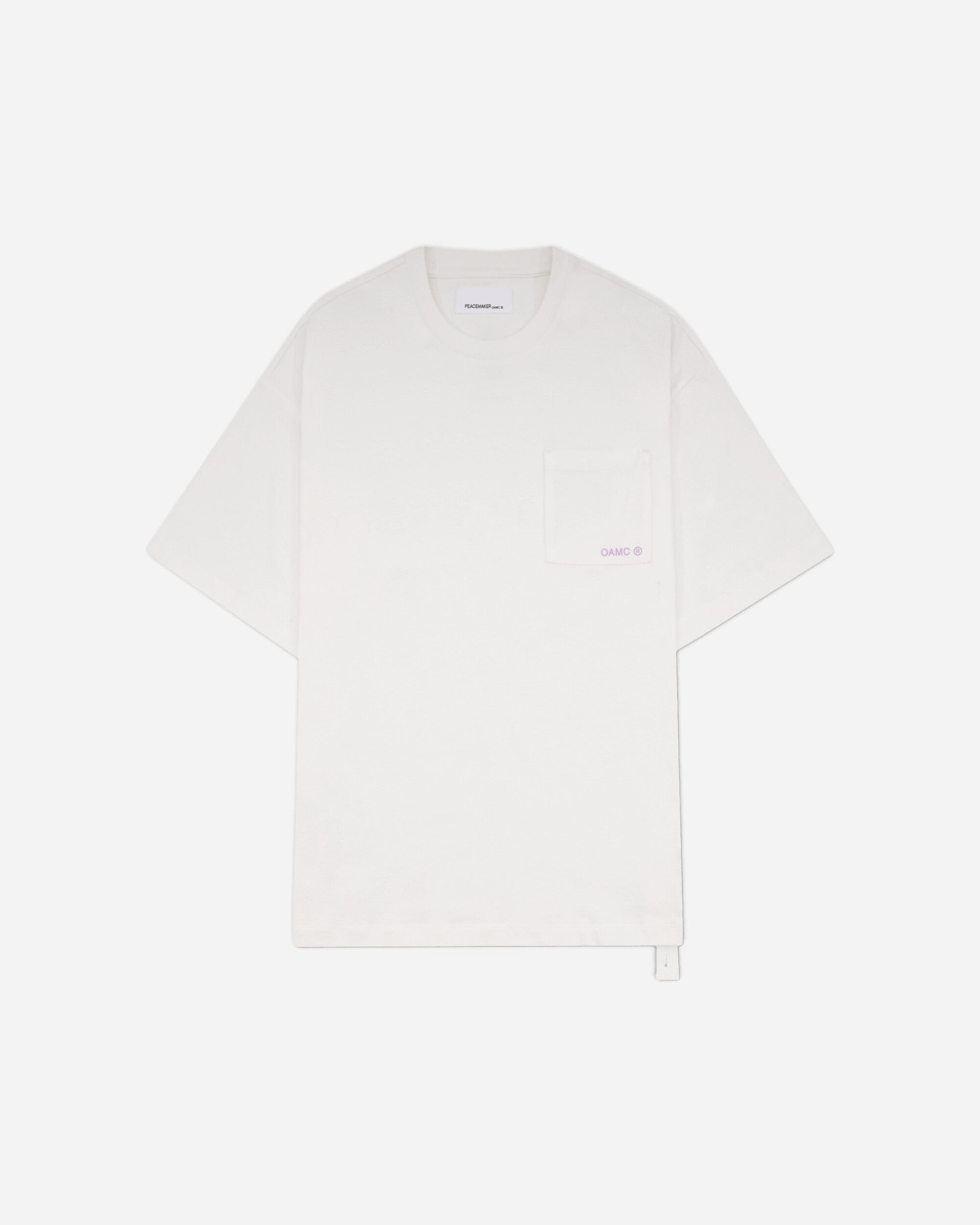 Men's Landscape Print Pocket T-Shirt White
