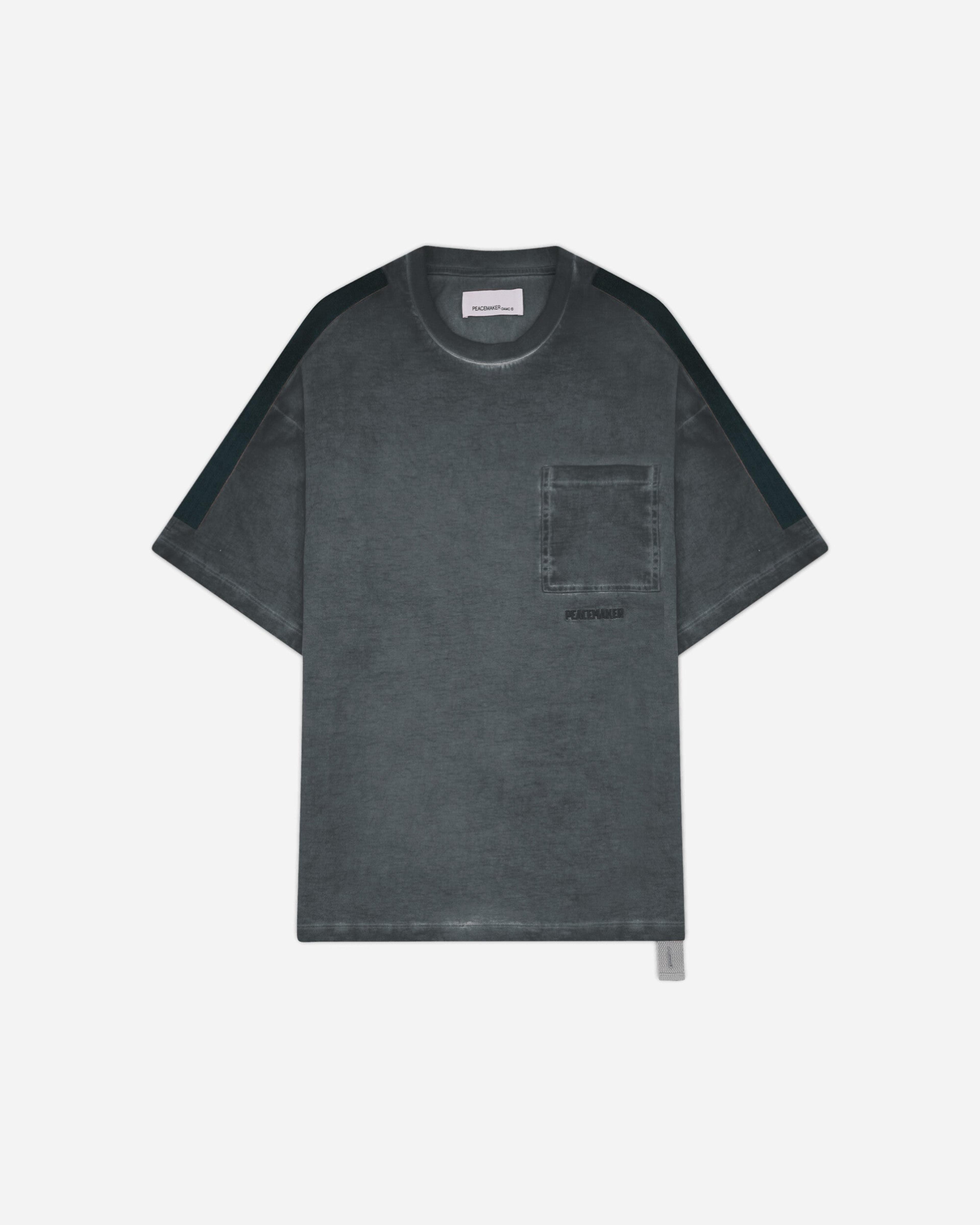 Men's Velcro Applique T-Shirt Light Grey