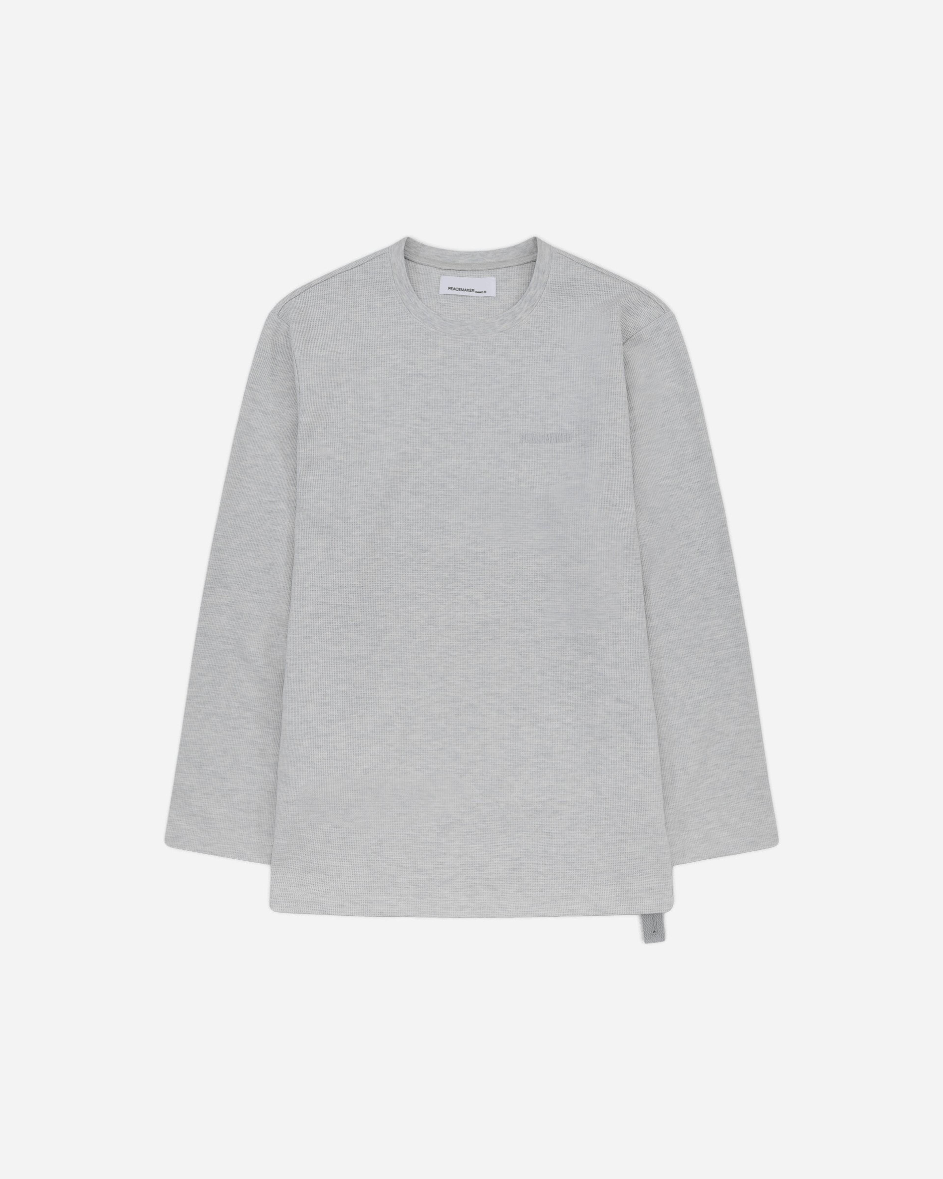 Men's Waffle Longsleeve Top Grey