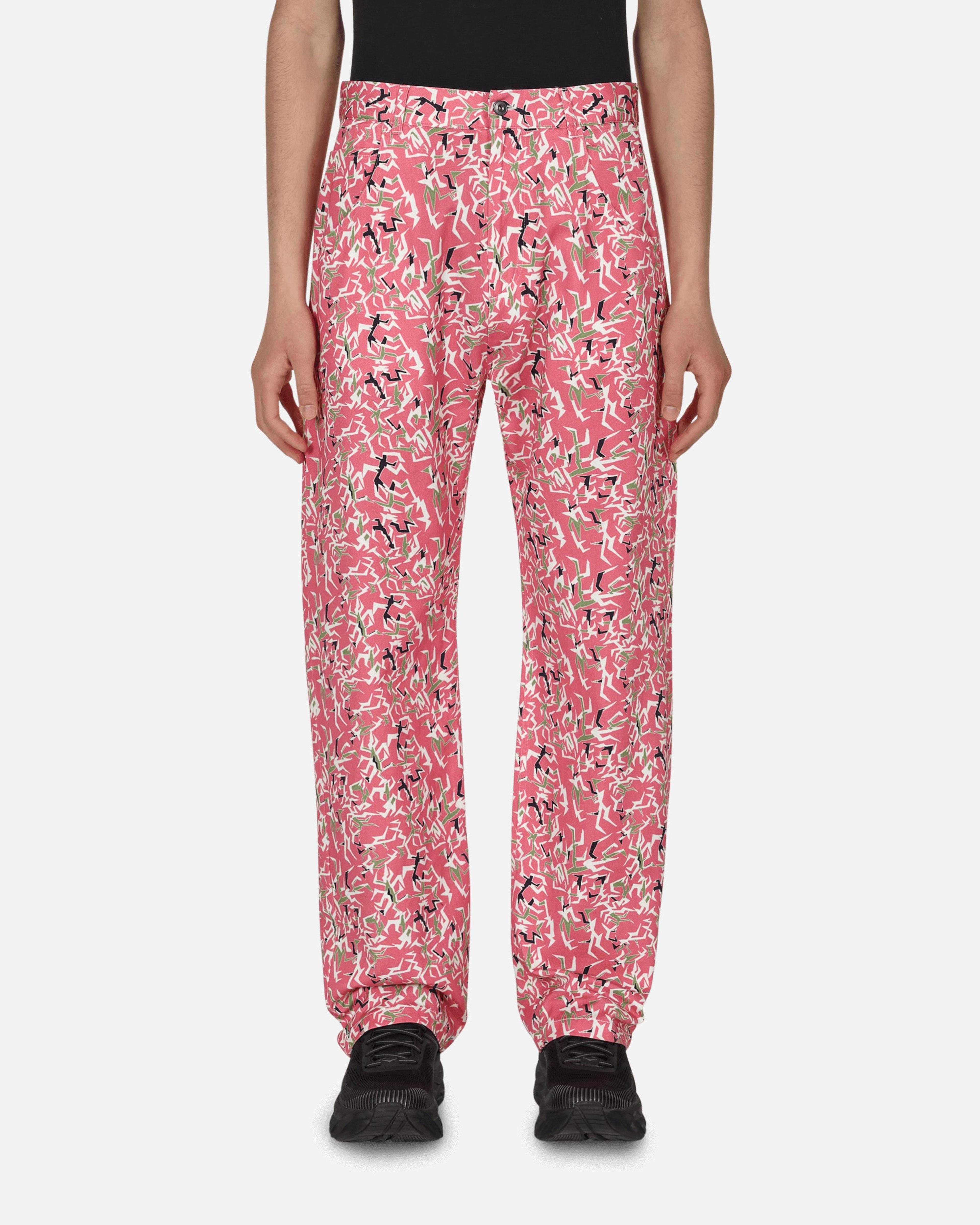Workwear Floral Pants Pink