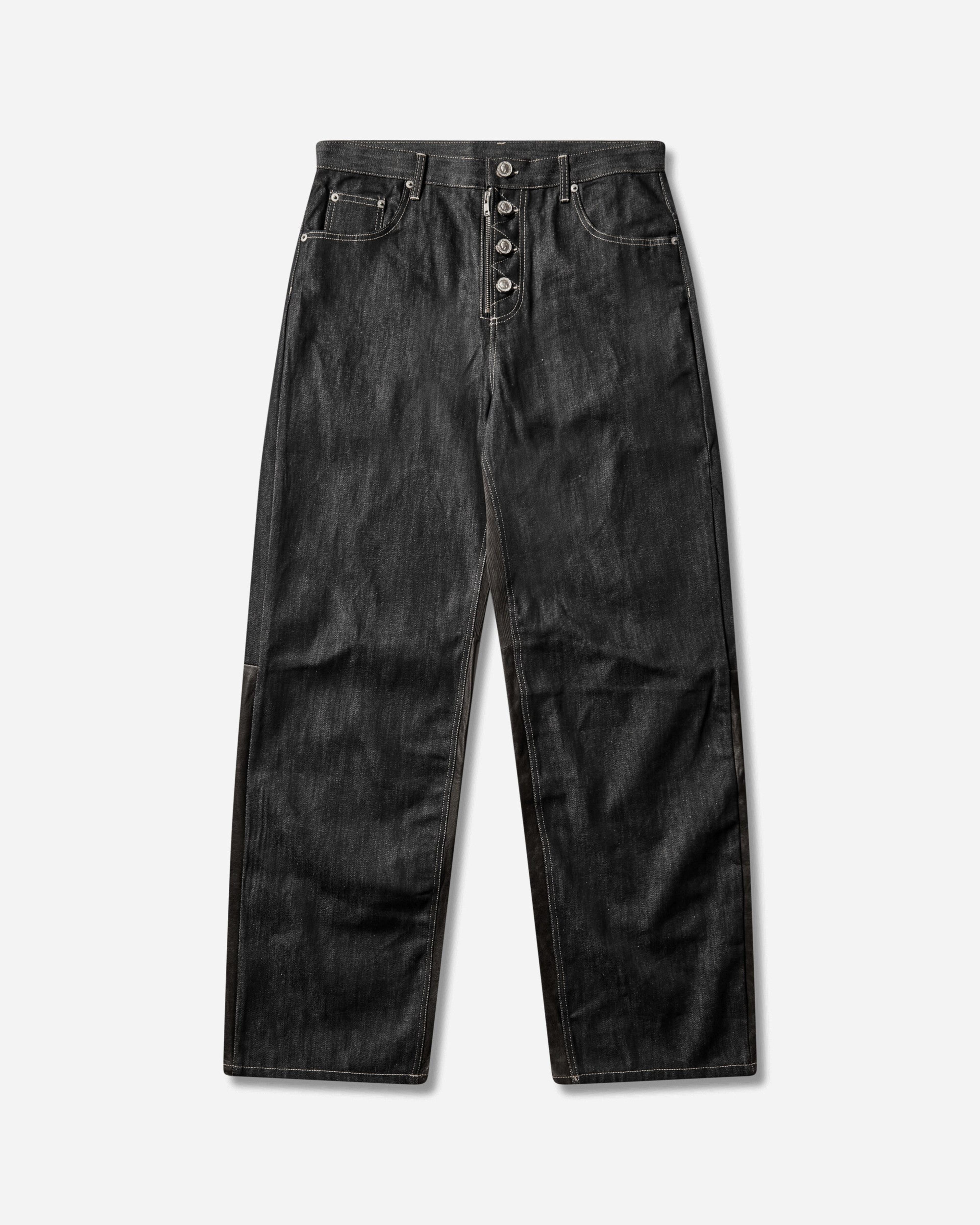 Men's Paneled Hybrid Denim Pants Indigo / Leather