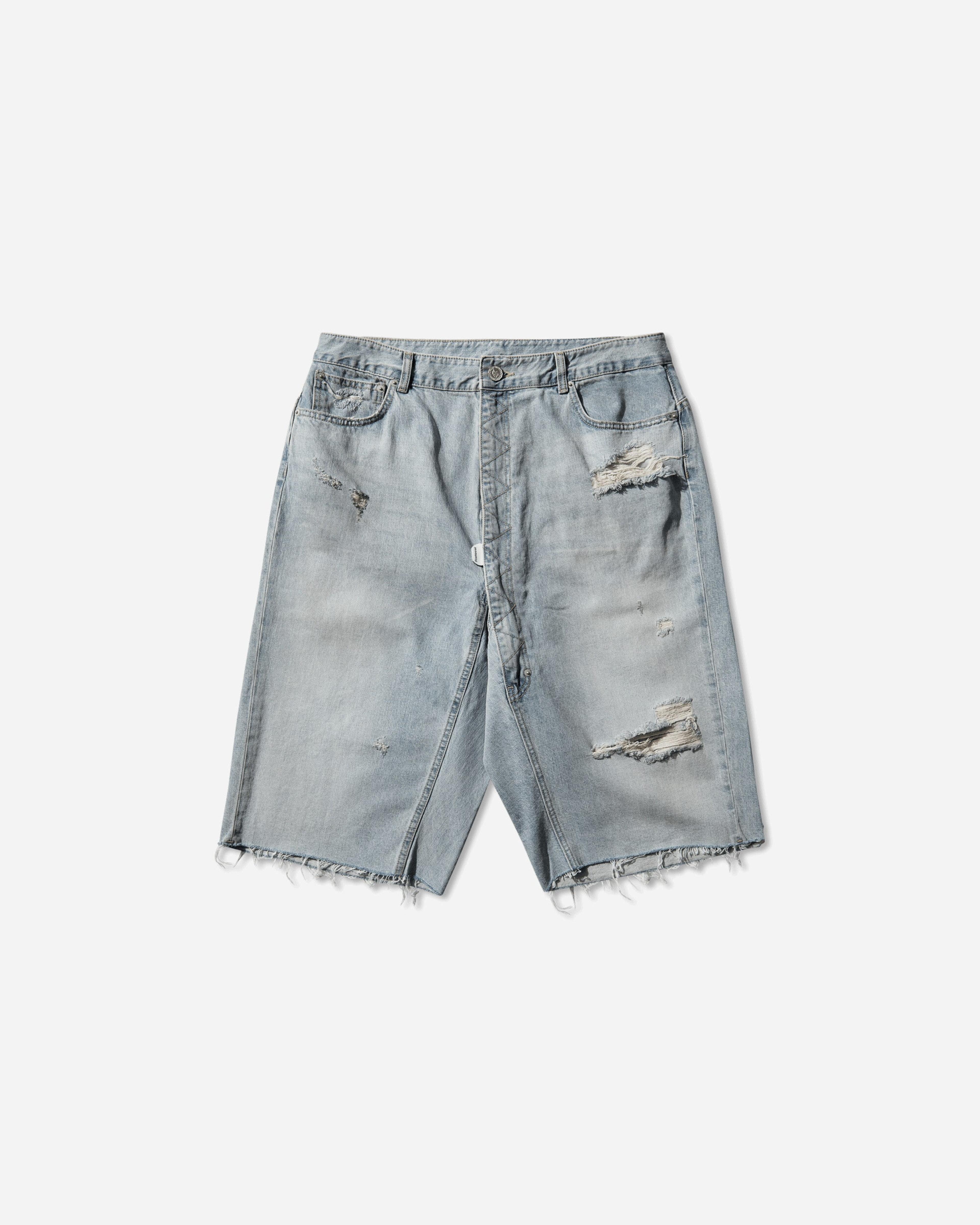 Long Zipper Shorts Blue