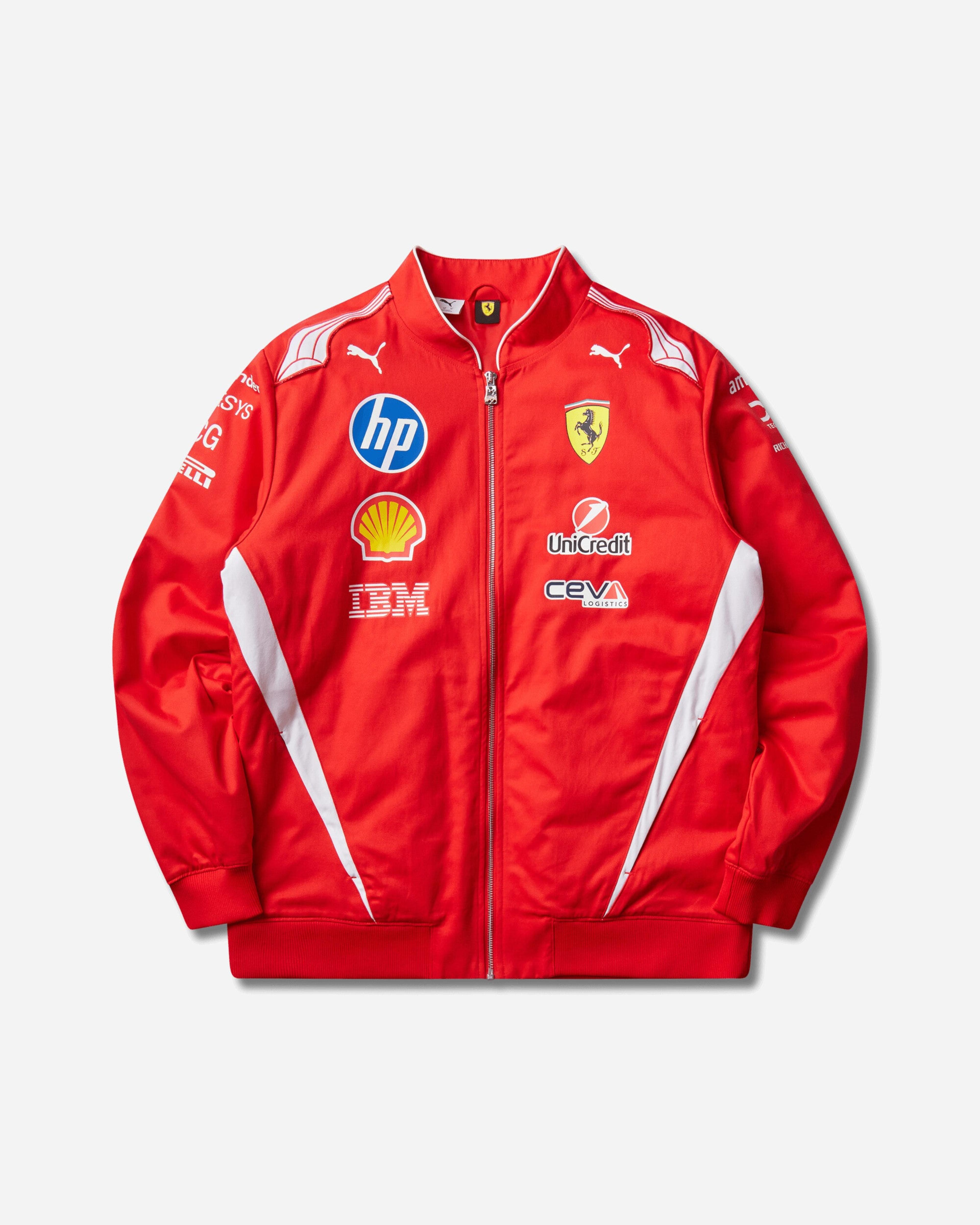 Scuderia Ferrari HP Replica Drivers Authentic Bomber Jacket Red