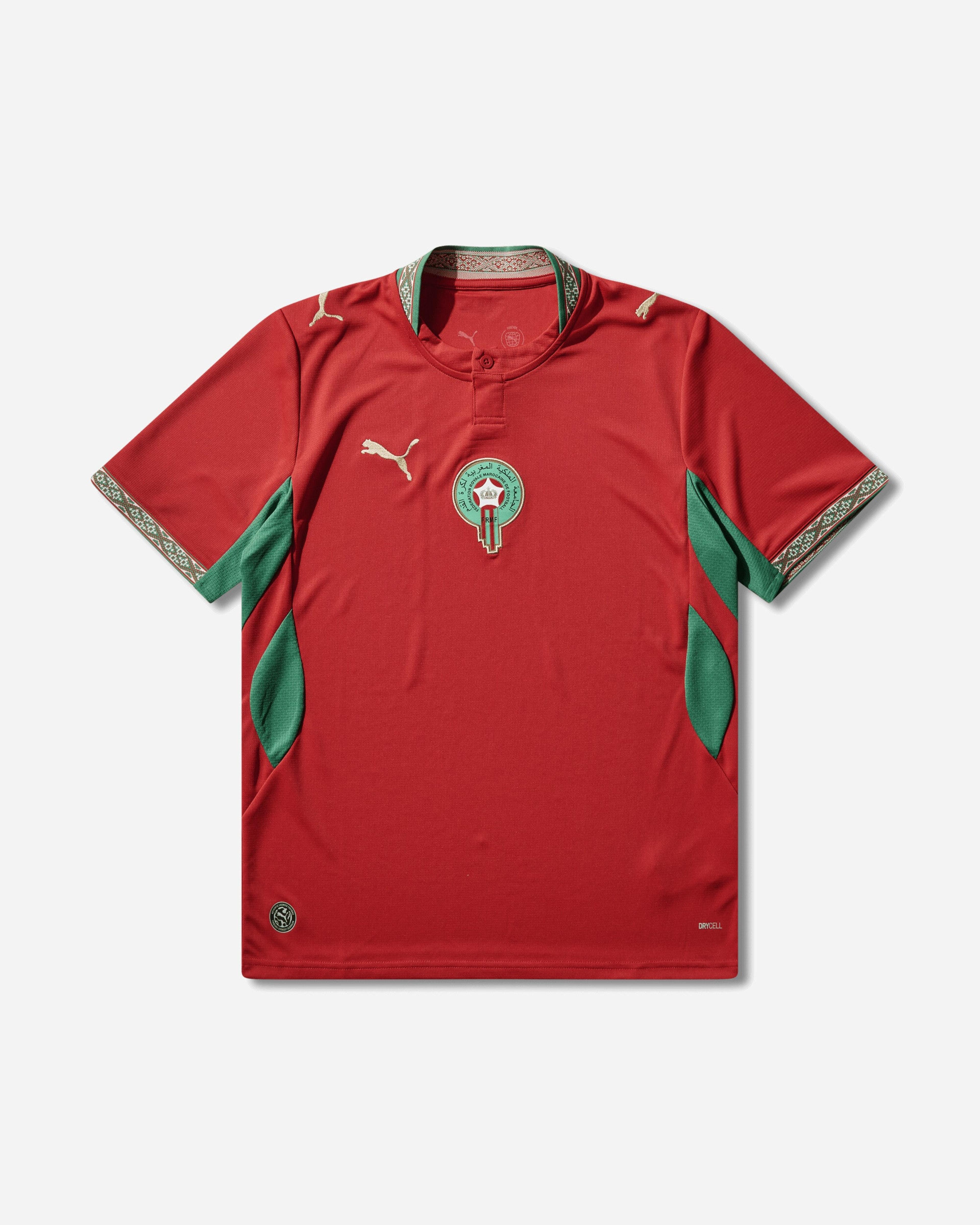 Men's Morocco 2026 Home Jersey Fast Red / Victory Gold