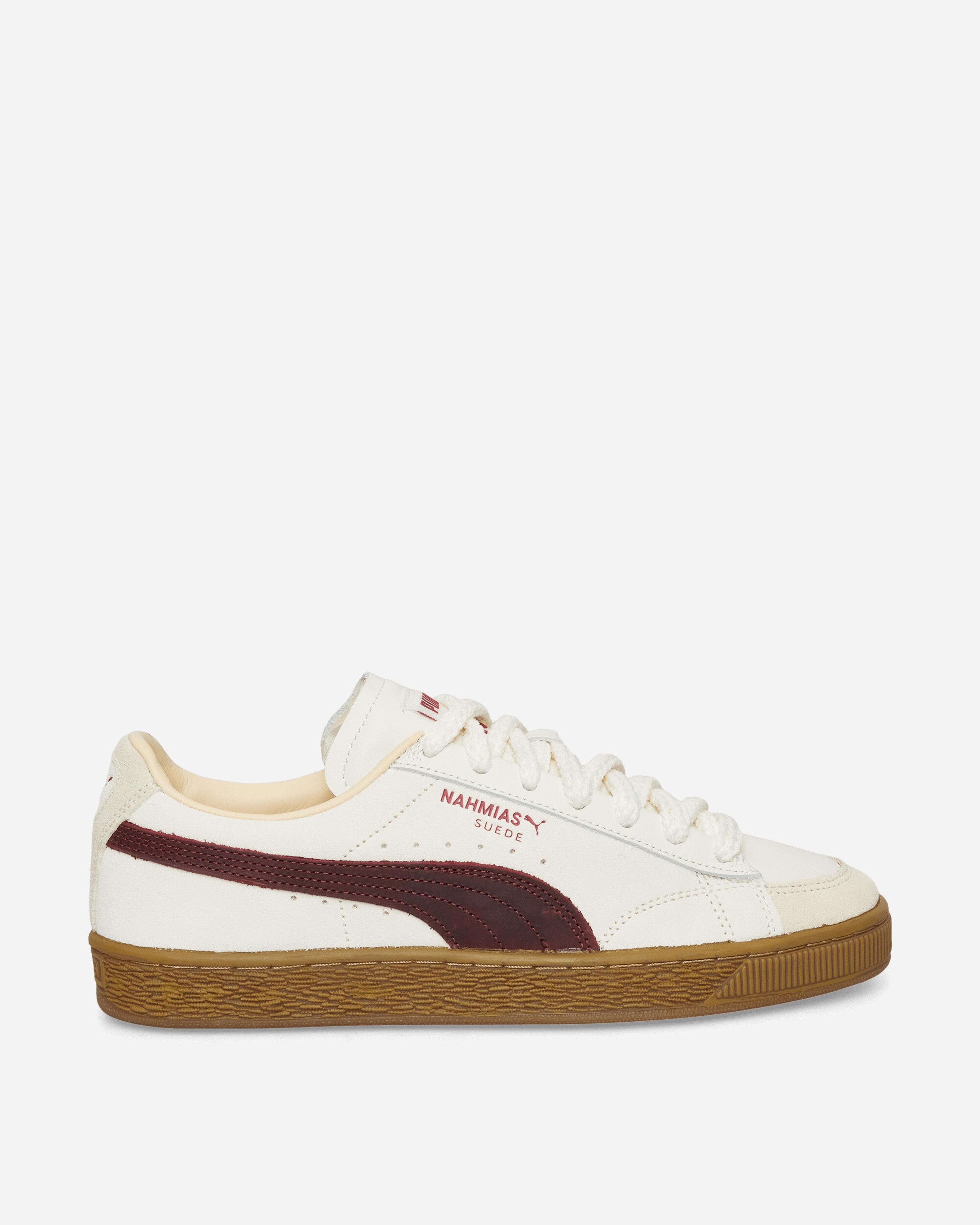 Nahmias Suede Vintage Red Sneakers Warm White / For All Time Red