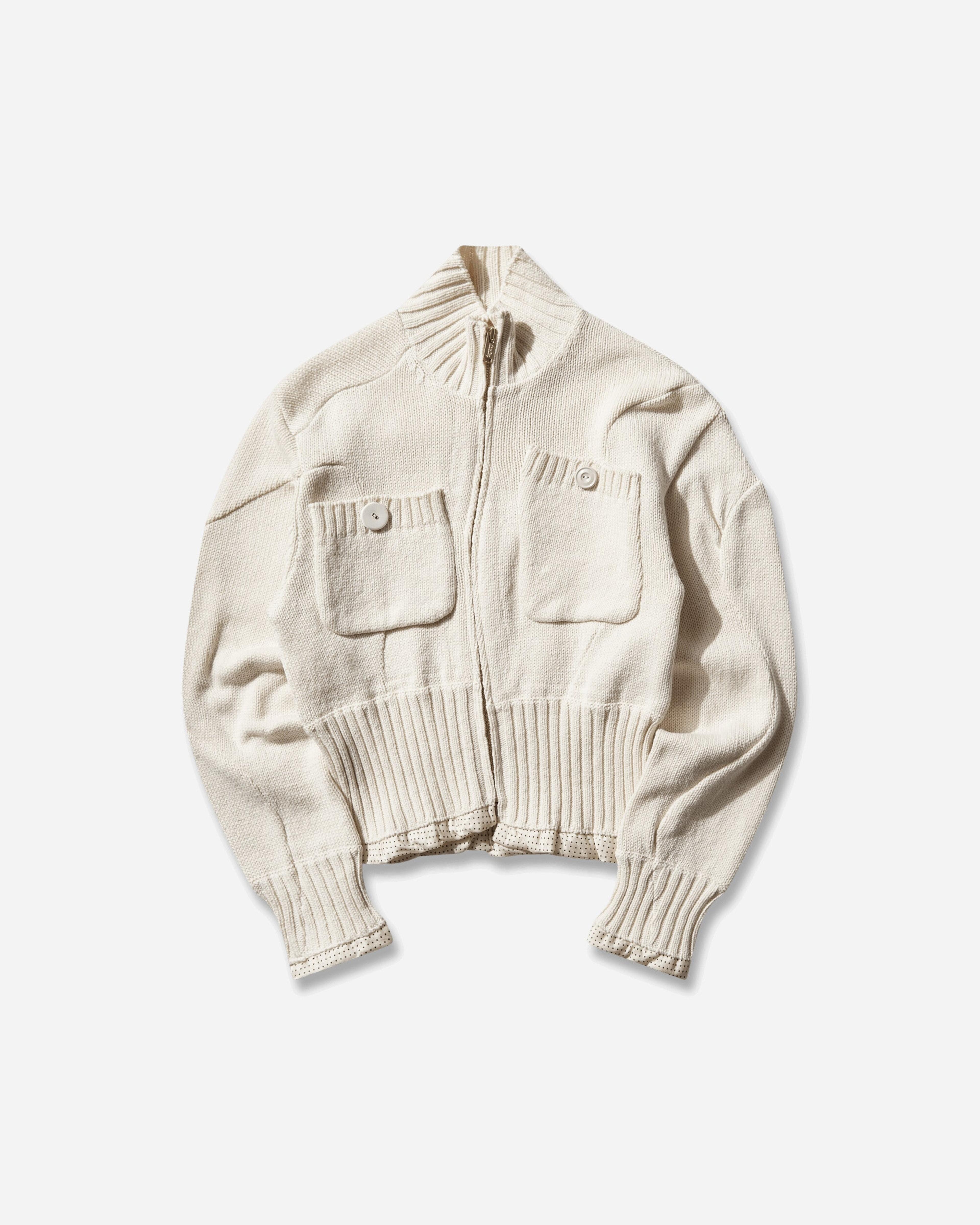 Women's Zip Cardigan Off White