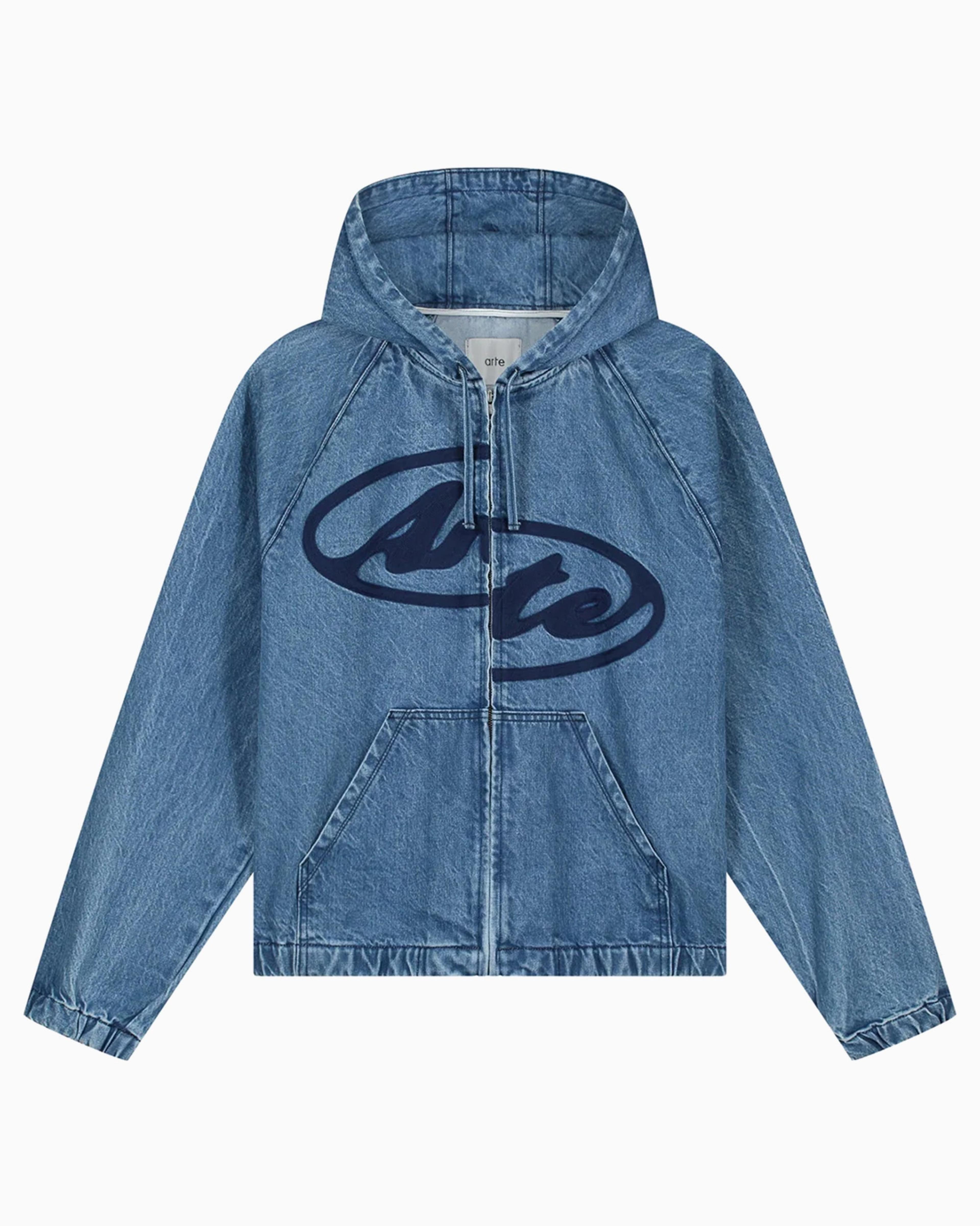 Chaqueta vaquera Con capucha Arte Antwerp Split Logo para hombre