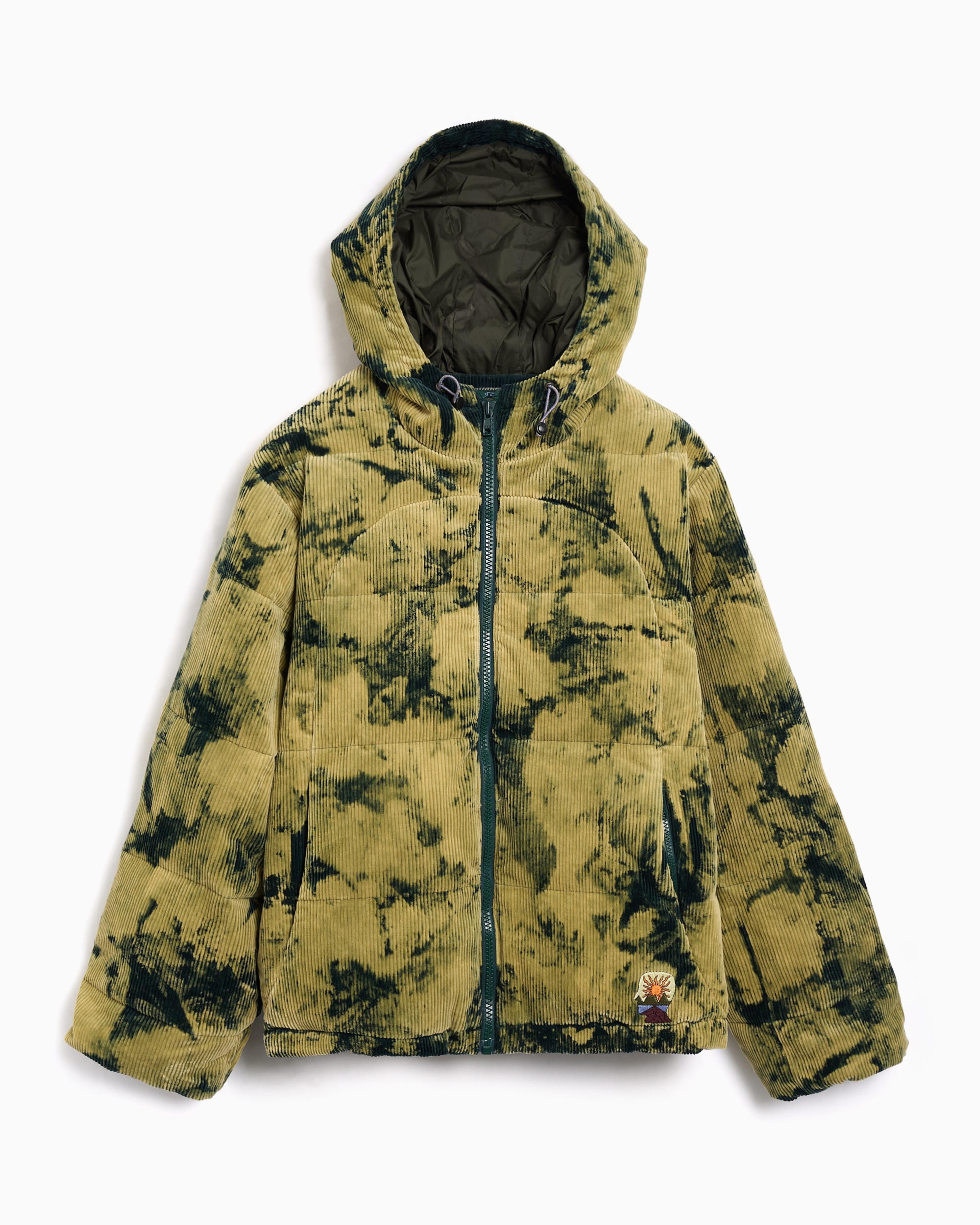 Chaqueta de plumas Brain Dead Bleach Dyed Dimension para hombre