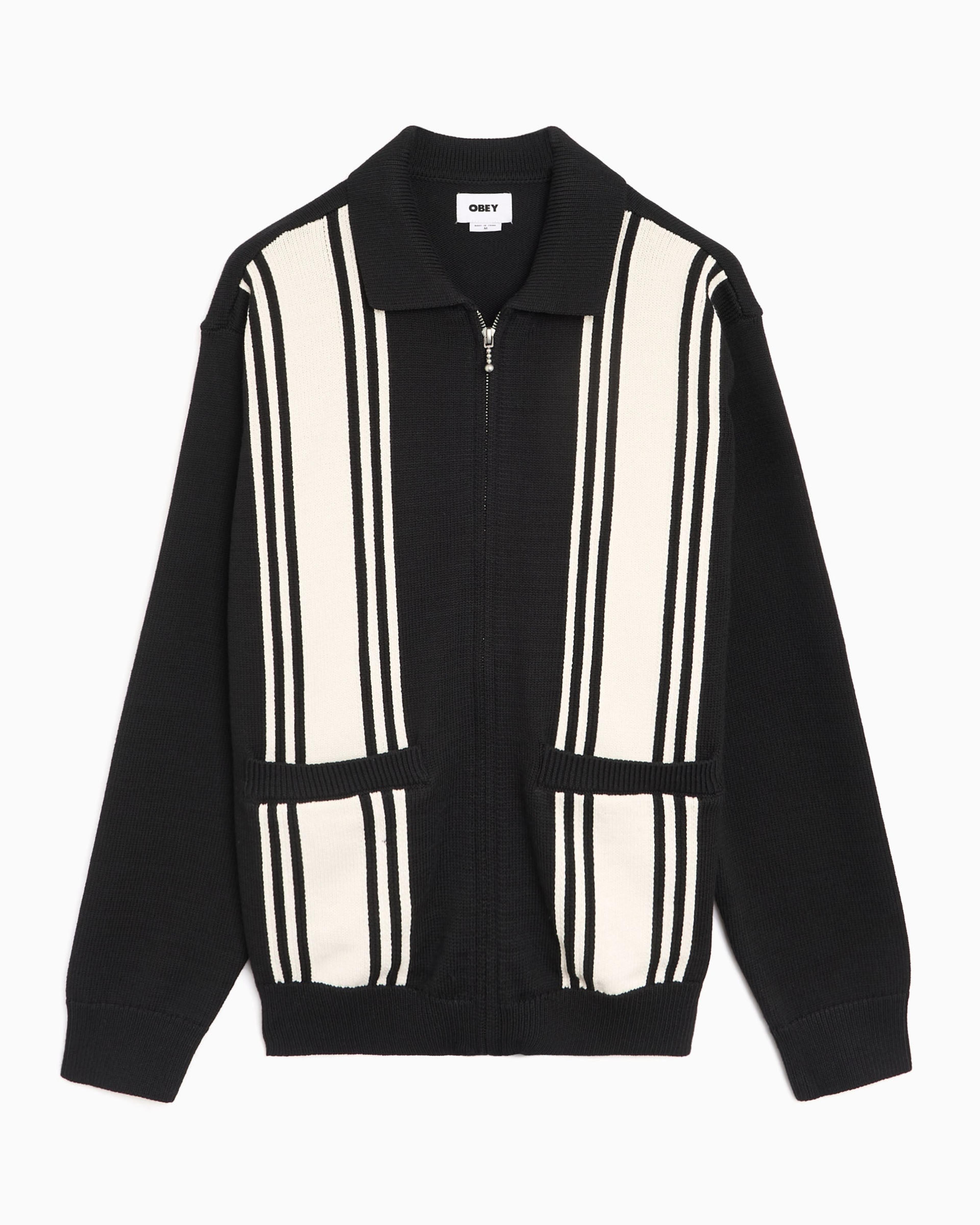 Cardigan de rayas OBEY Clothing Matt para hombre