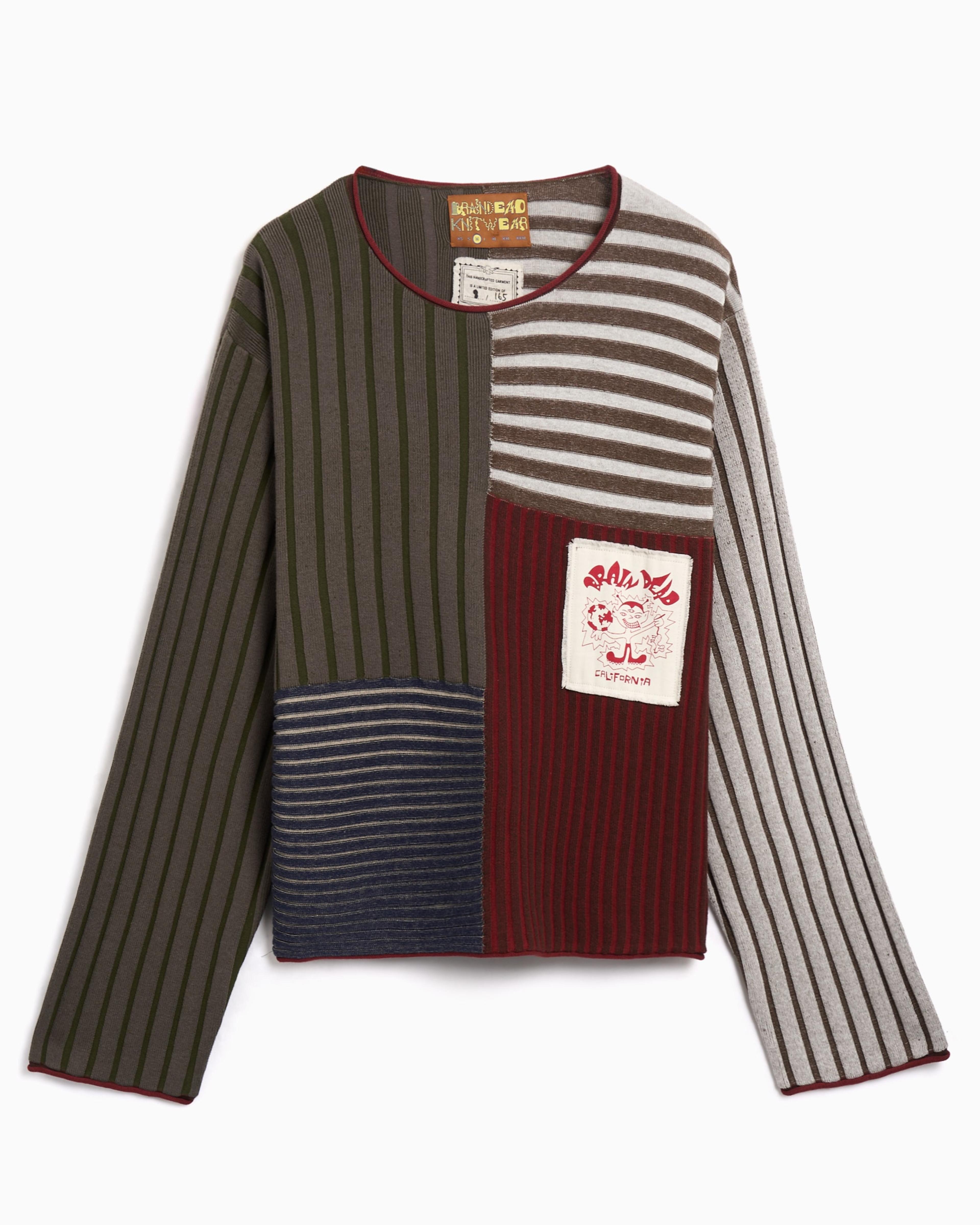 Jersey de rayas Boxy Brain Dead Mixed para hombre