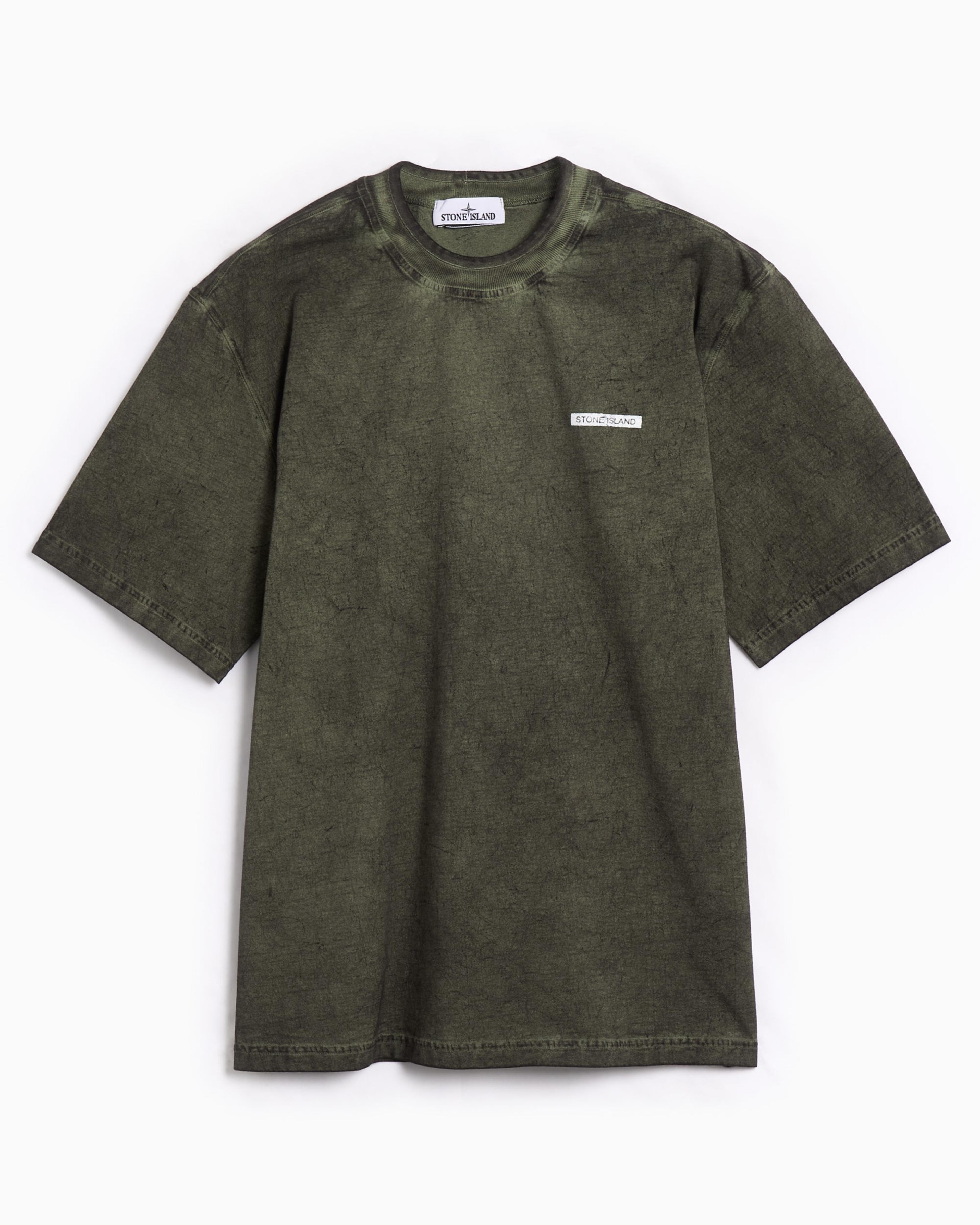 Camiseta Relaxed Stone Island "Velo" Effect para hombre