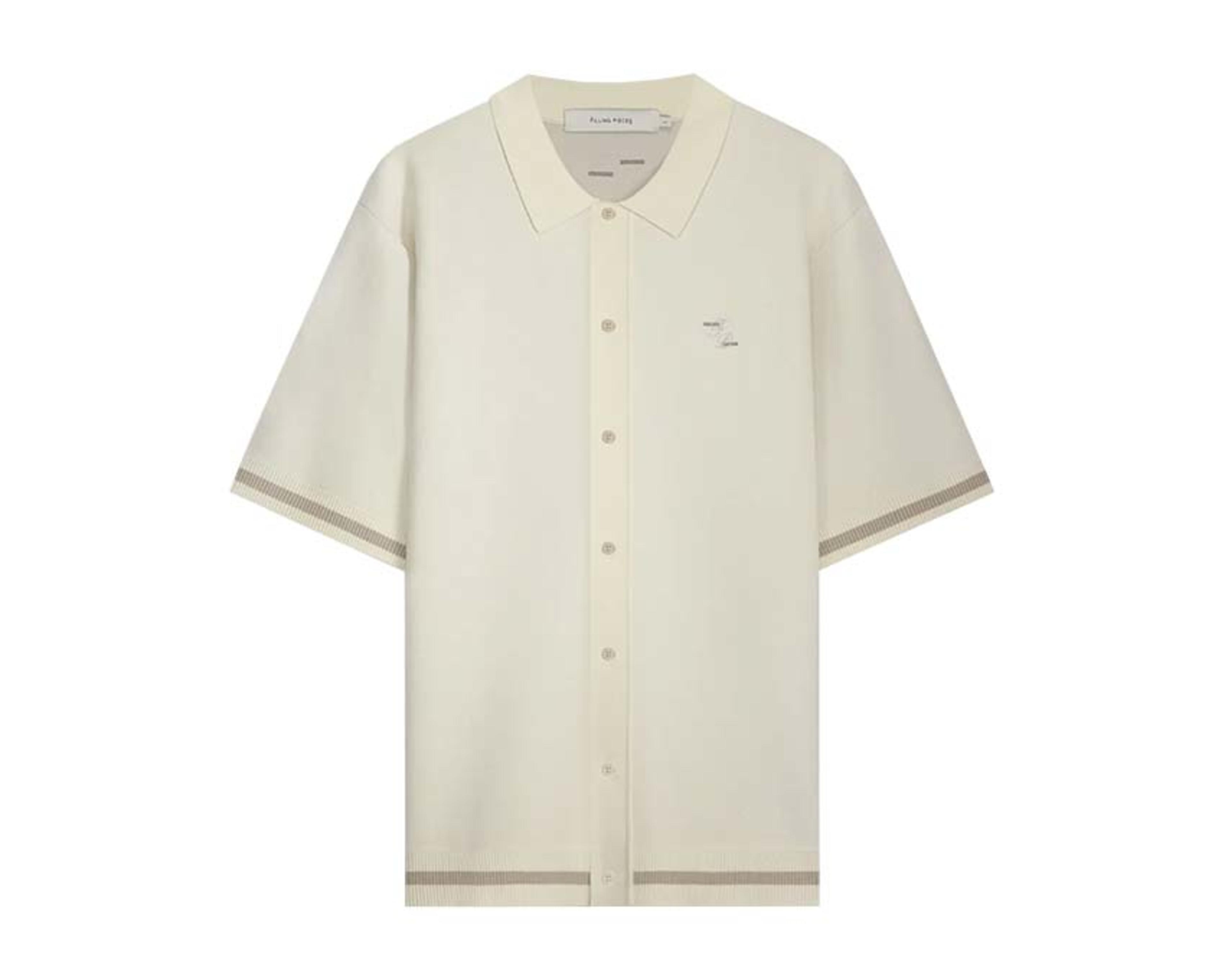 Filling Pieces Knit Shirt Classic Antique White