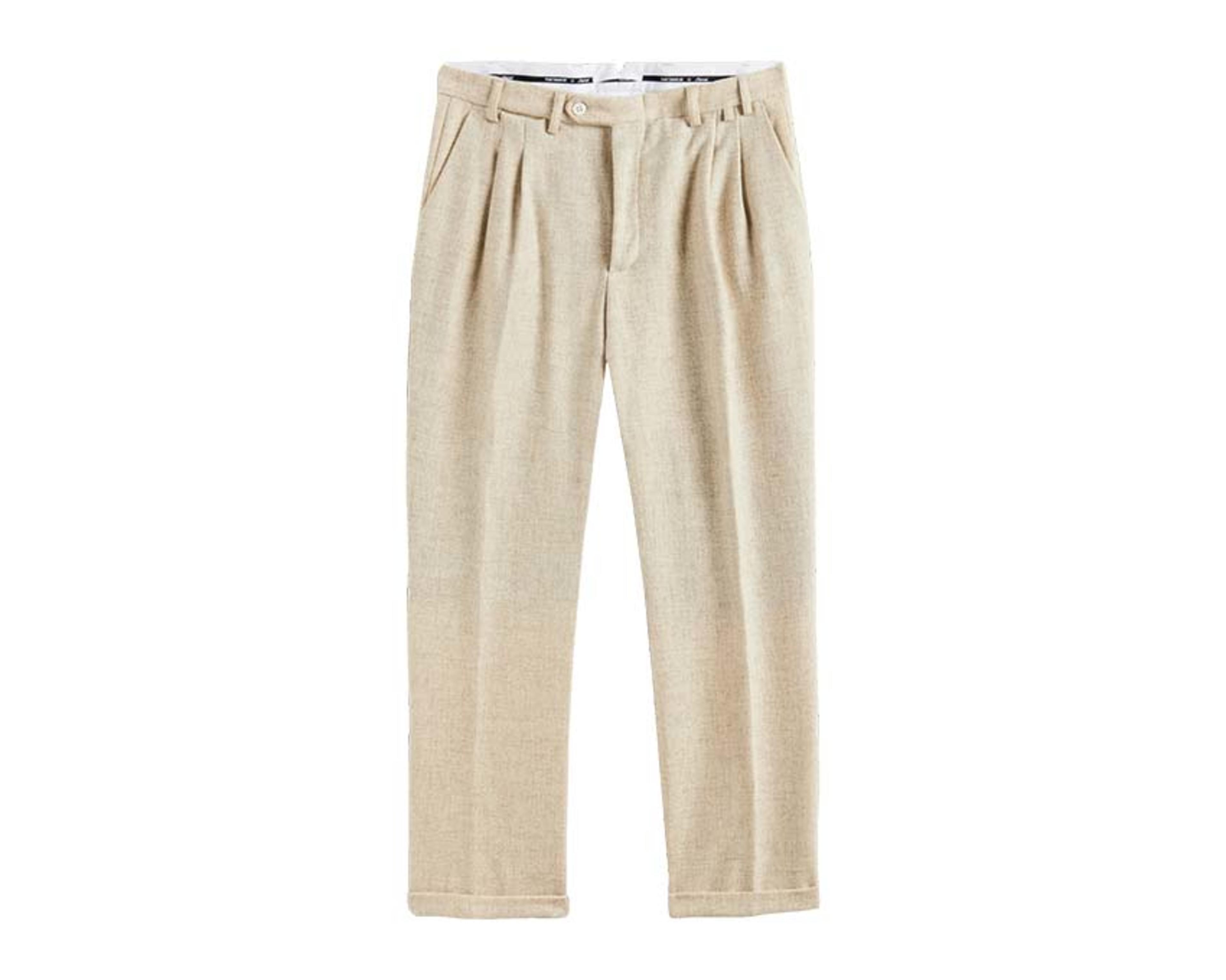Portuguese Flannel Double Pleat Trousers