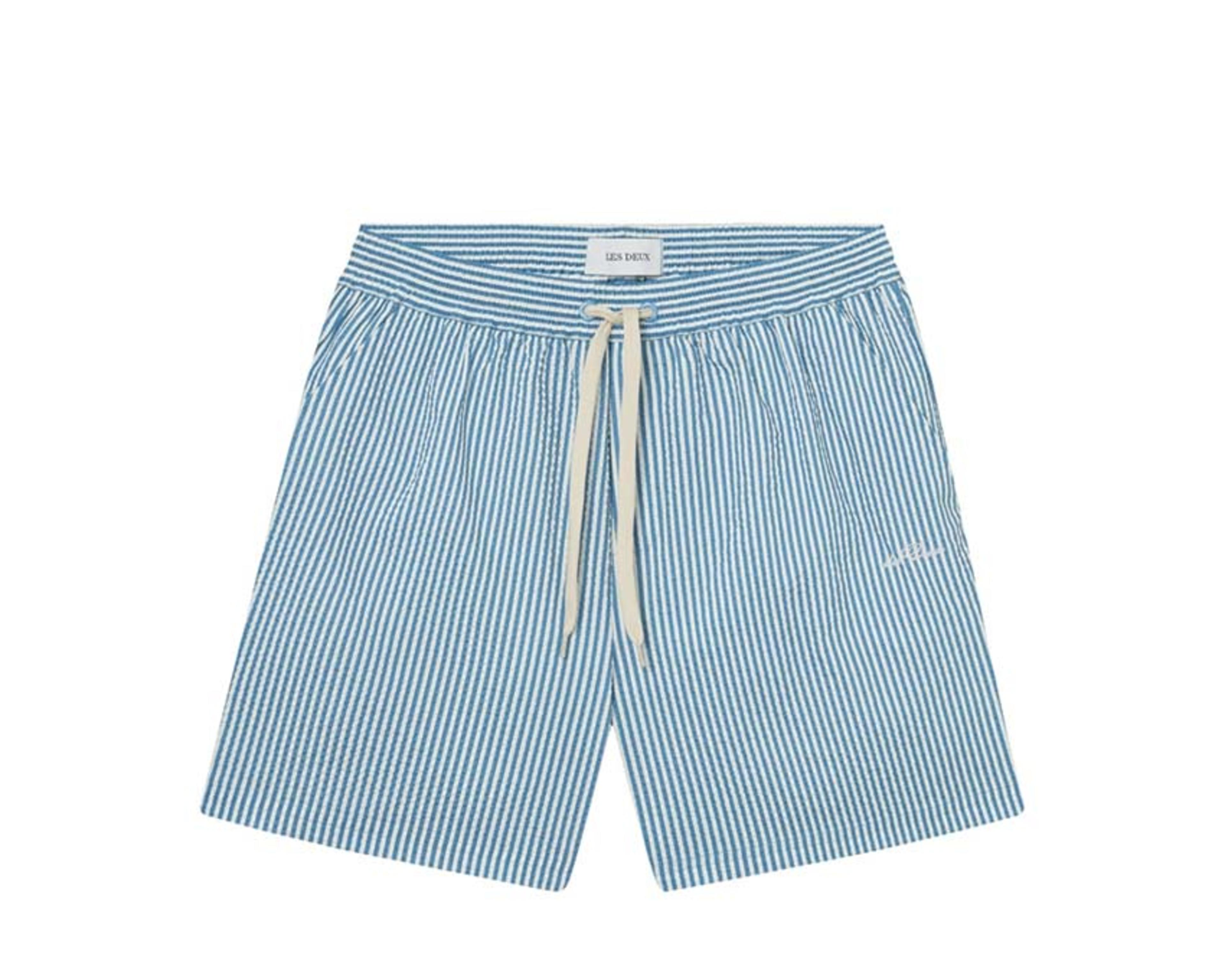Les Deux Stan Stripe Seersucker Swim Shorts