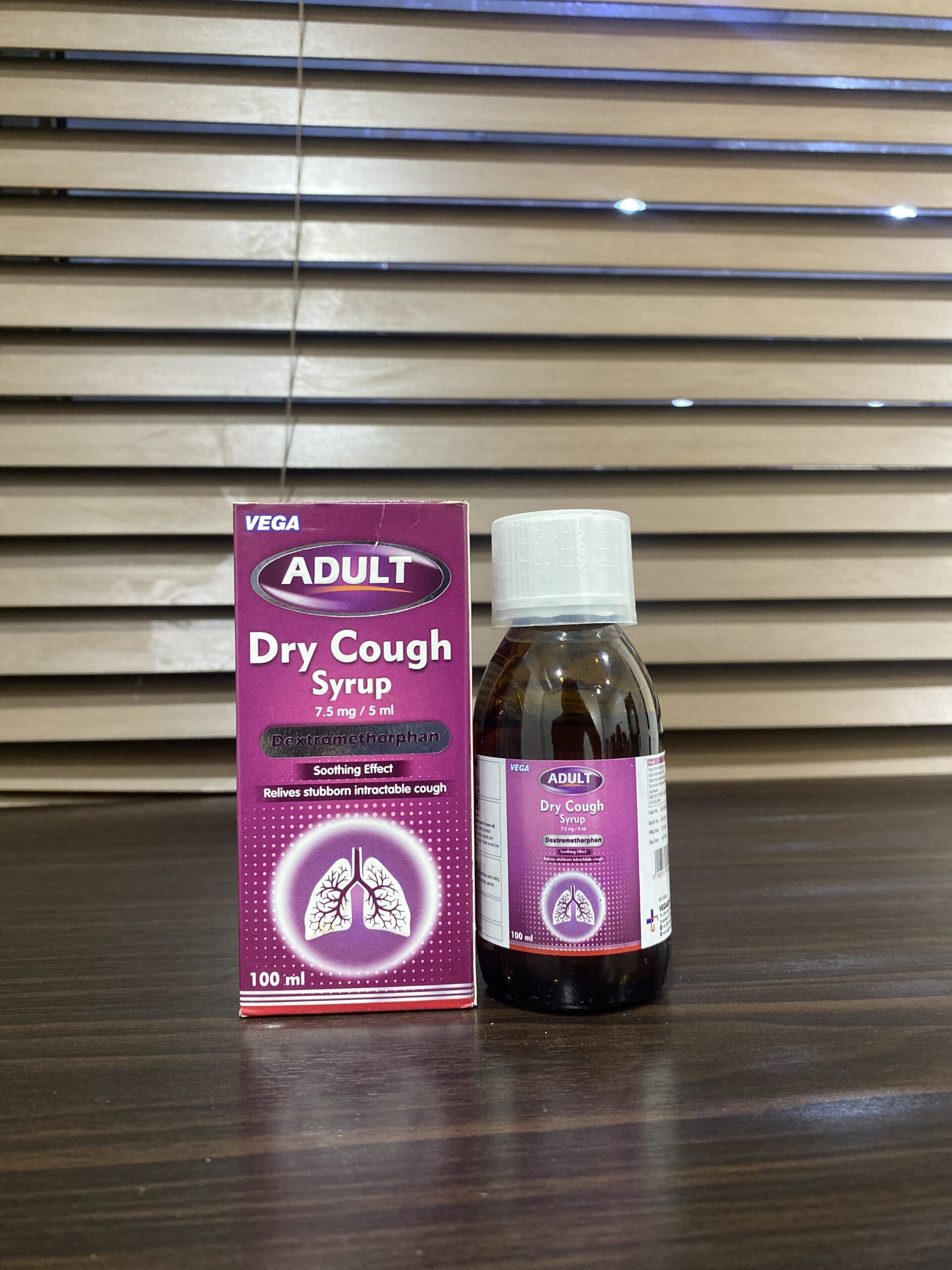 Adult Dry Cough Syrup [Dextromethorphan] 100ml Vega