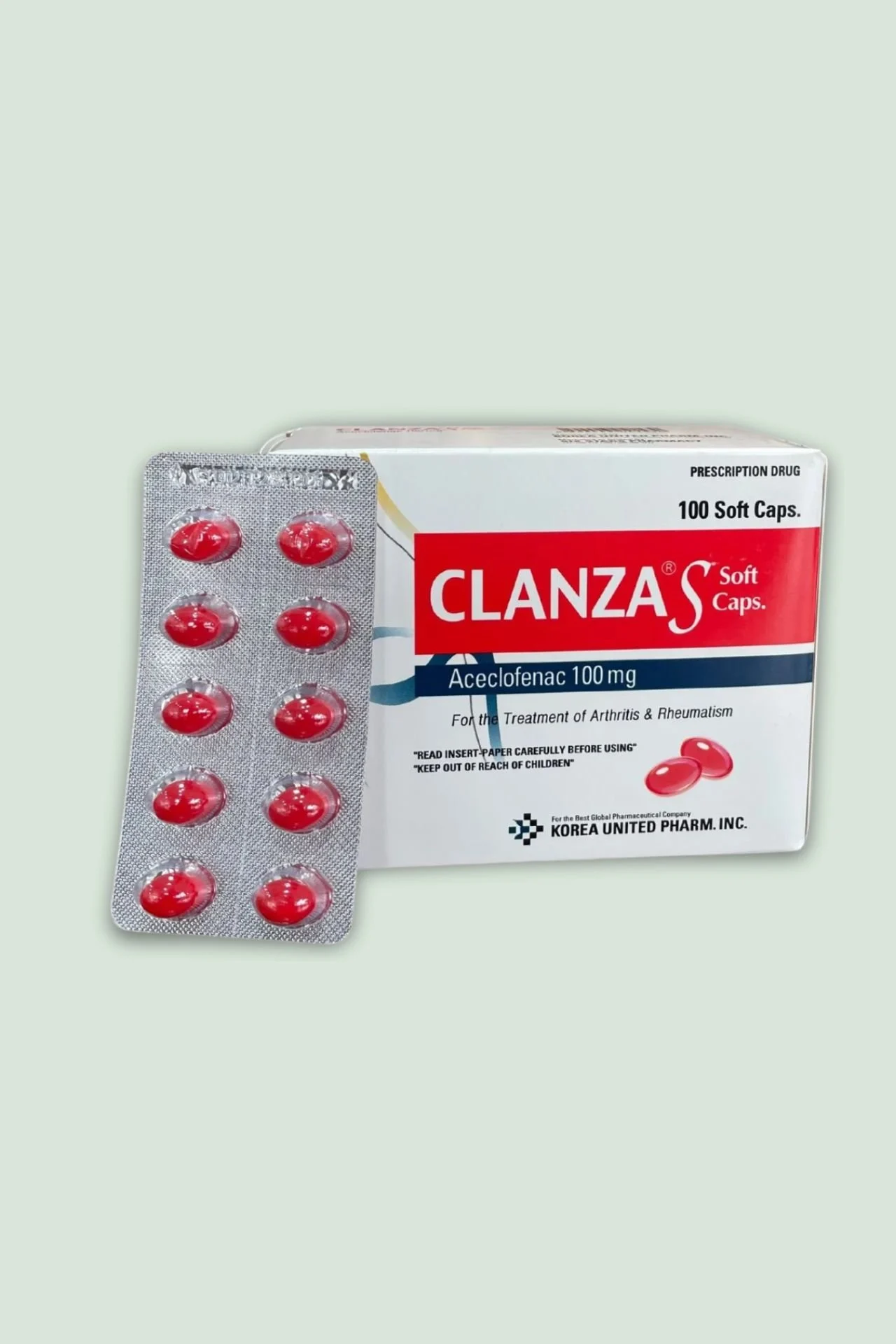 Clanza S 100mg [Aceclofenac] Capsules