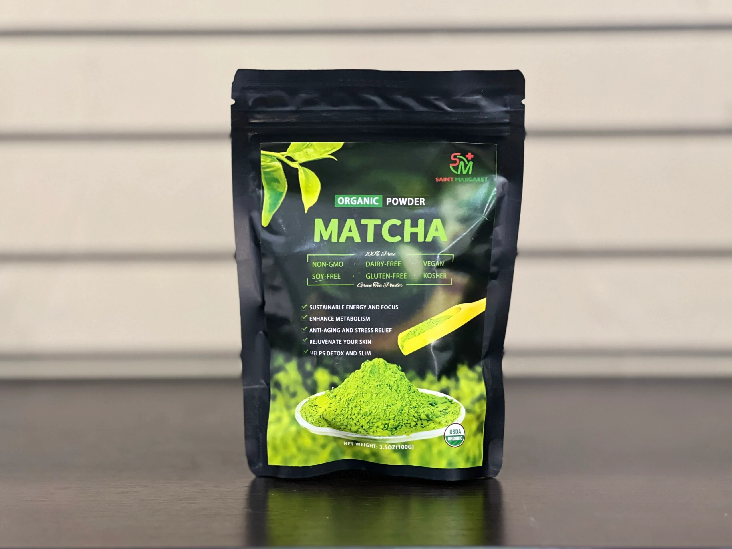 Saint Margaret Organic Matcha Powder 100g | Jovel Pharmacy
