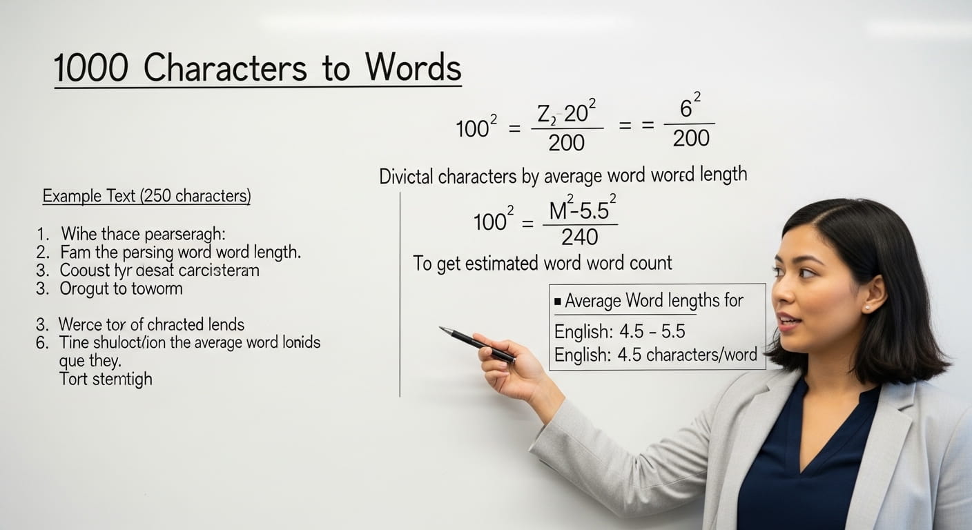 How Many Words Is 1000 Characters?
