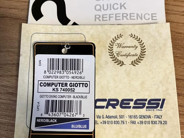 Computador de Mergulho Cressi Giotto, foto 4