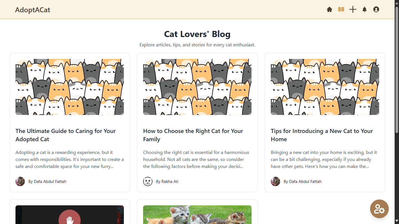 Blog Page Screenshot