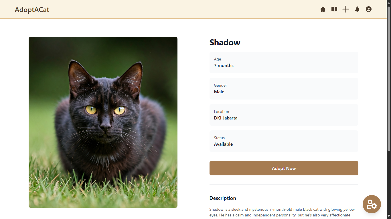 Detail Adoption Screenshoot