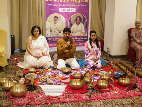 Sound bath program with Coach Jeetu Sharma and certified sound healers