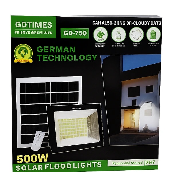 Projecteur solaire GDTIMES GD-759 500W