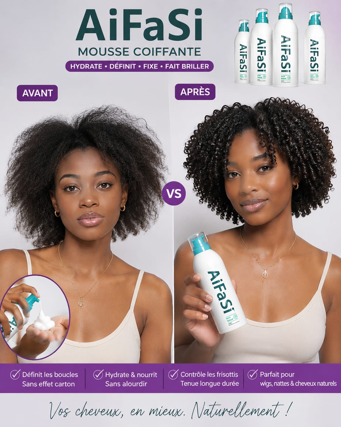 Mousse coiffante AiFaSi