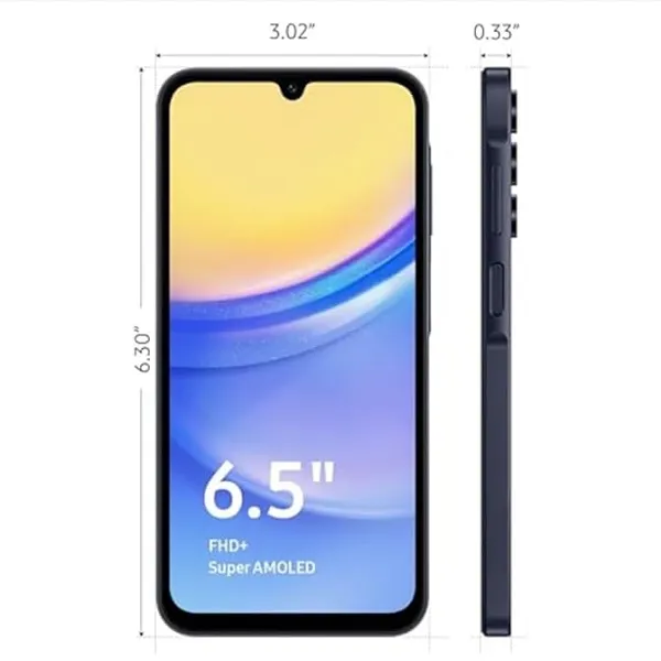 Samsung Galaxy A15 5G 125 GB/4GB 5000mAh 50 Mégapixels- Garantie 6mois