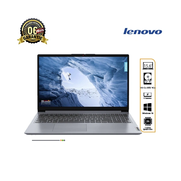 Laptop Lenovo IdeaPad 1 15IGL7 – 15,6 pouces – Celeron N4020 – 256/4GB – 06mois