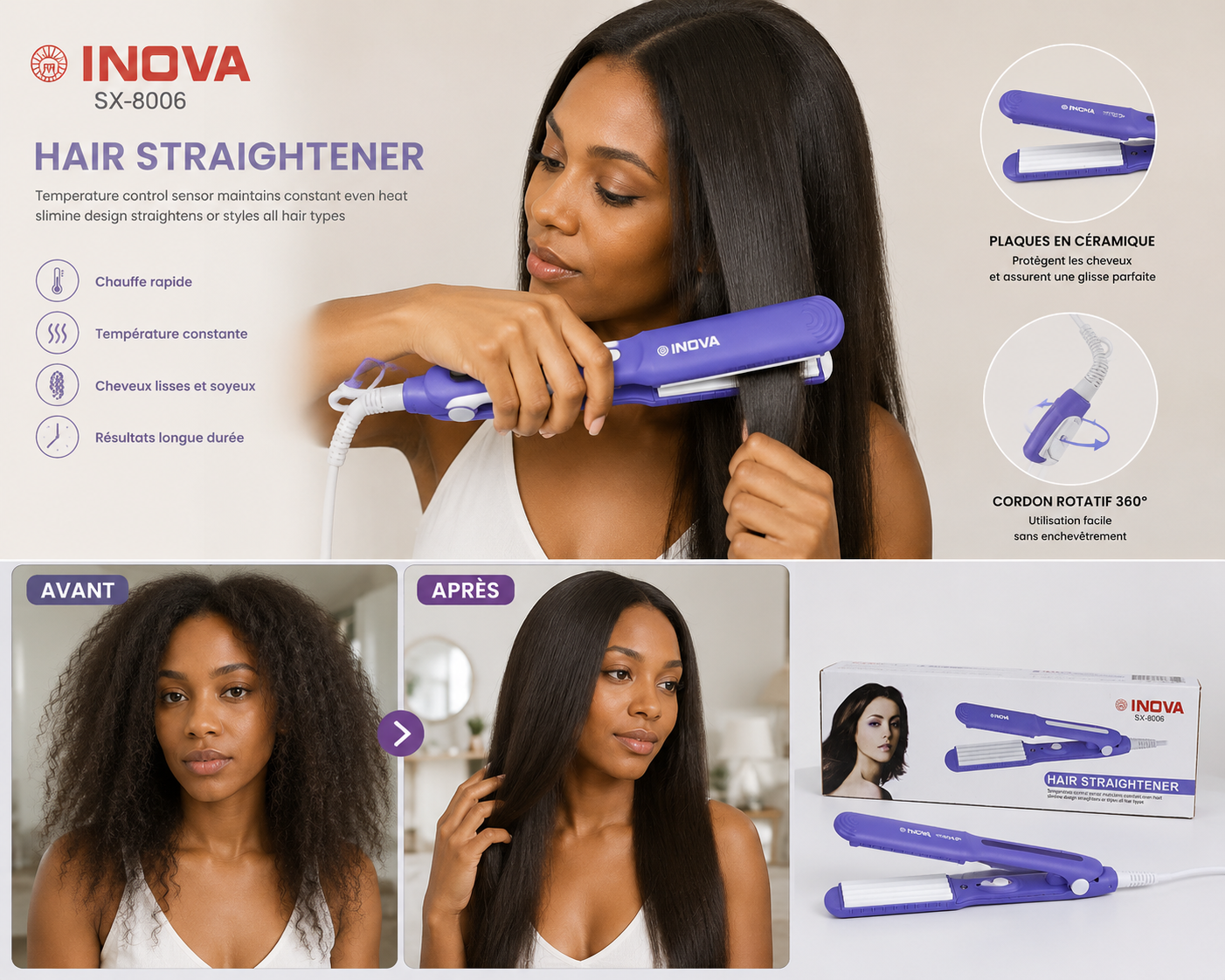 Hair Straightener Inova