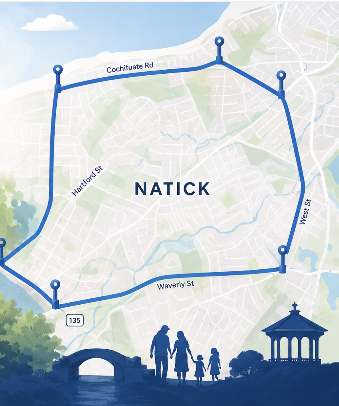 Natick Eruv Map