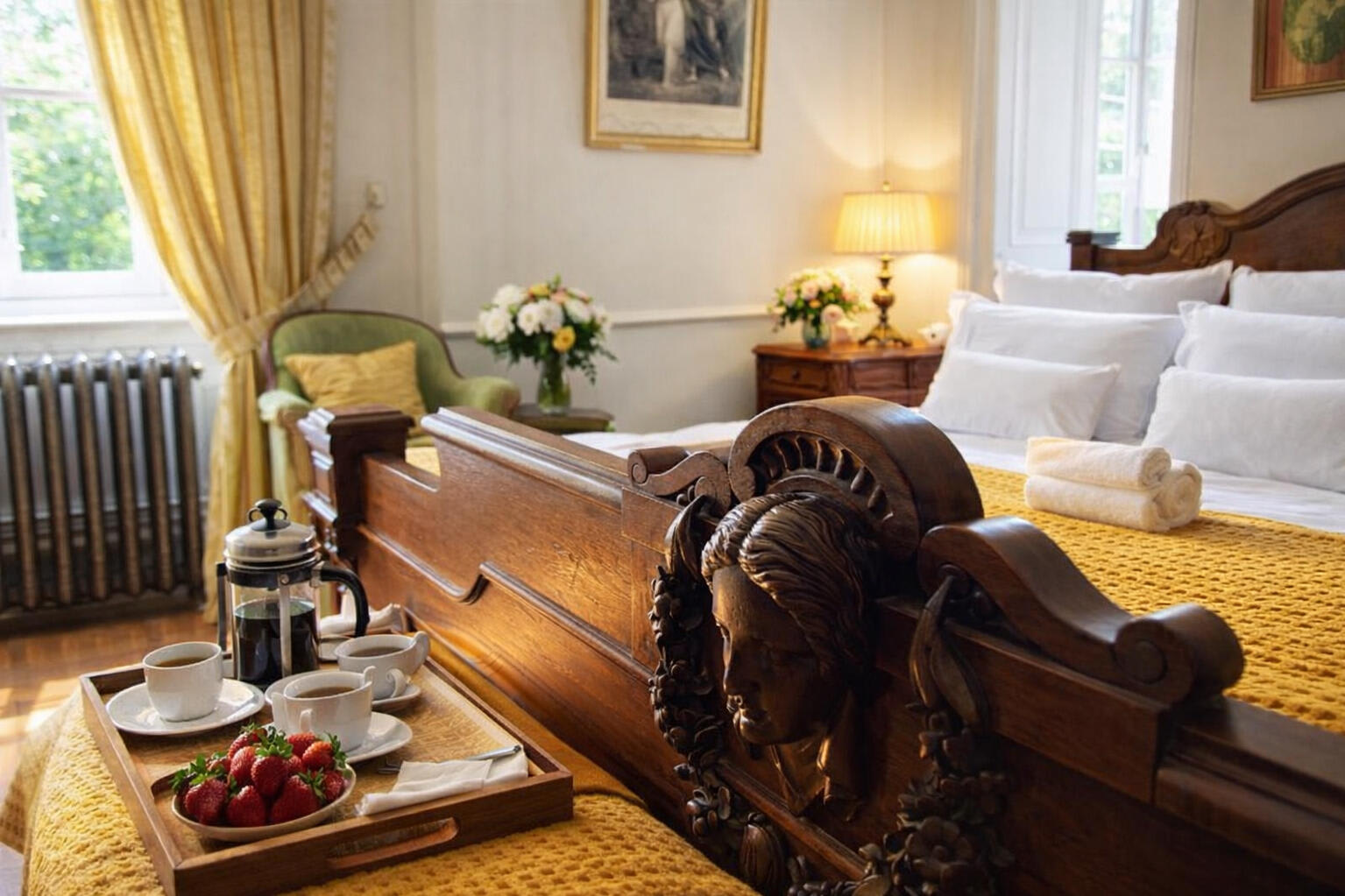 Chambre Empire — vue principale, Château d'Isigny