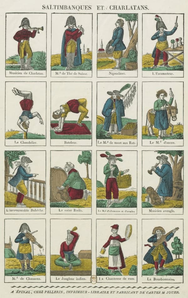 Baladins, saltimbanques et bateleurs