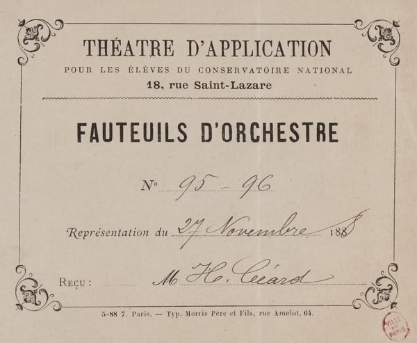 Dans la salle. De l'orchestre au poulailler