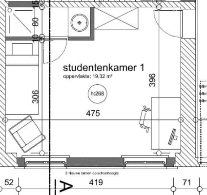 Oda Dorpsstraat, kamer 1 resim 1