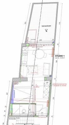 Camera Studio met eigen badkamer en keuken in hartje Leuven (onder renovatie) Immagine 1