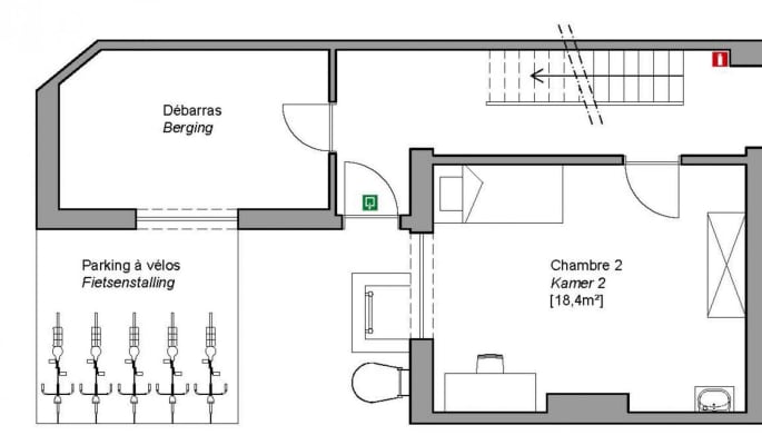 Cuarto Ruime kamer in studentenhuis imagen 4