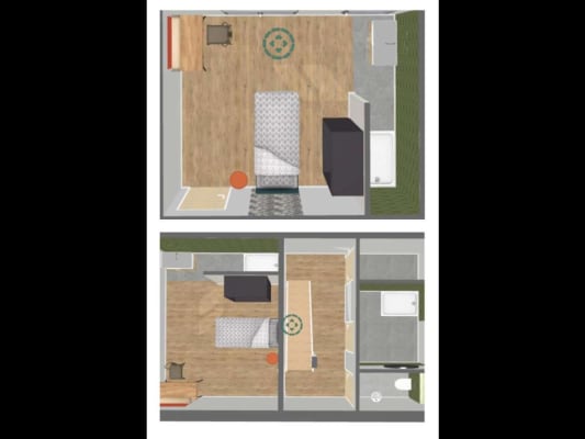 Studio Kot étudiant - 3 chambres - Charleroi image 4