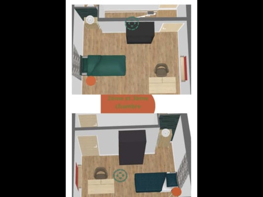Studio Kot étudiant - 3 chambres - Charleroi image 3