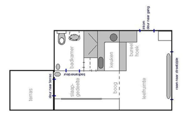 Oda Studio with private shower/bath, private toilet and private kitchen resim 2
