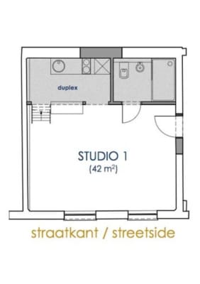 Estúdio Studio 2 (2p) Beautiful room in renovated 16th century student house in old centre of Antwerp  imagem 3