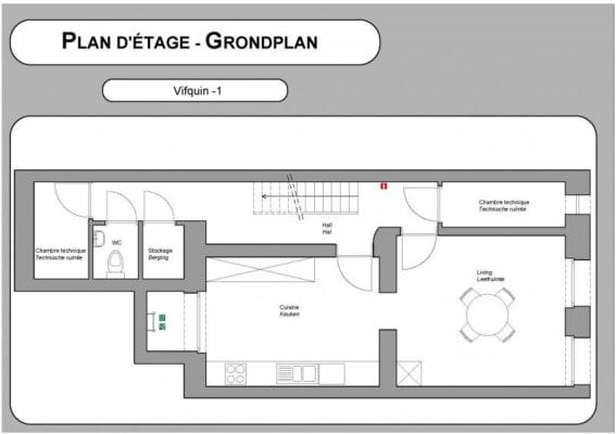 Oda Vifquinstraat 59, Kot 4 resim 2