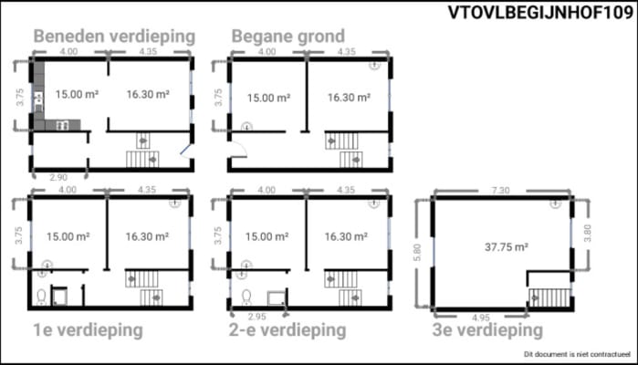 Oda Studentroom nr 3 @Begijnhoflaan 109 resim 17