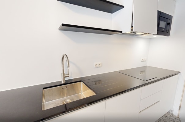 Estúdio Moderne studio met eigen badkamer en keuken beschikbaar voor AJ 2026-2027 imagem 6