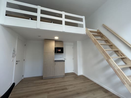 Kamer KOT TE HUUR MET EIGEN SANITAIR EN BEPERKT KEUKEN- GERENOVEERD GEBOUW - CENTRUM LEUVEN foto 3