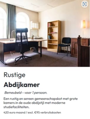 Kamer Dorm at Abdij Keizersberg/kamer op Abdij Keizersberg foto 3