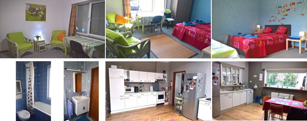 Chambre Thomas More - The Blue Room is about 22 m² Located at the South side, with view on the gardens & quiet inner spaces. image 1