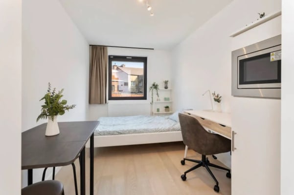 Oda Moderne kamer met eigenbadkamer in gerenoveerd gebouw resim 8